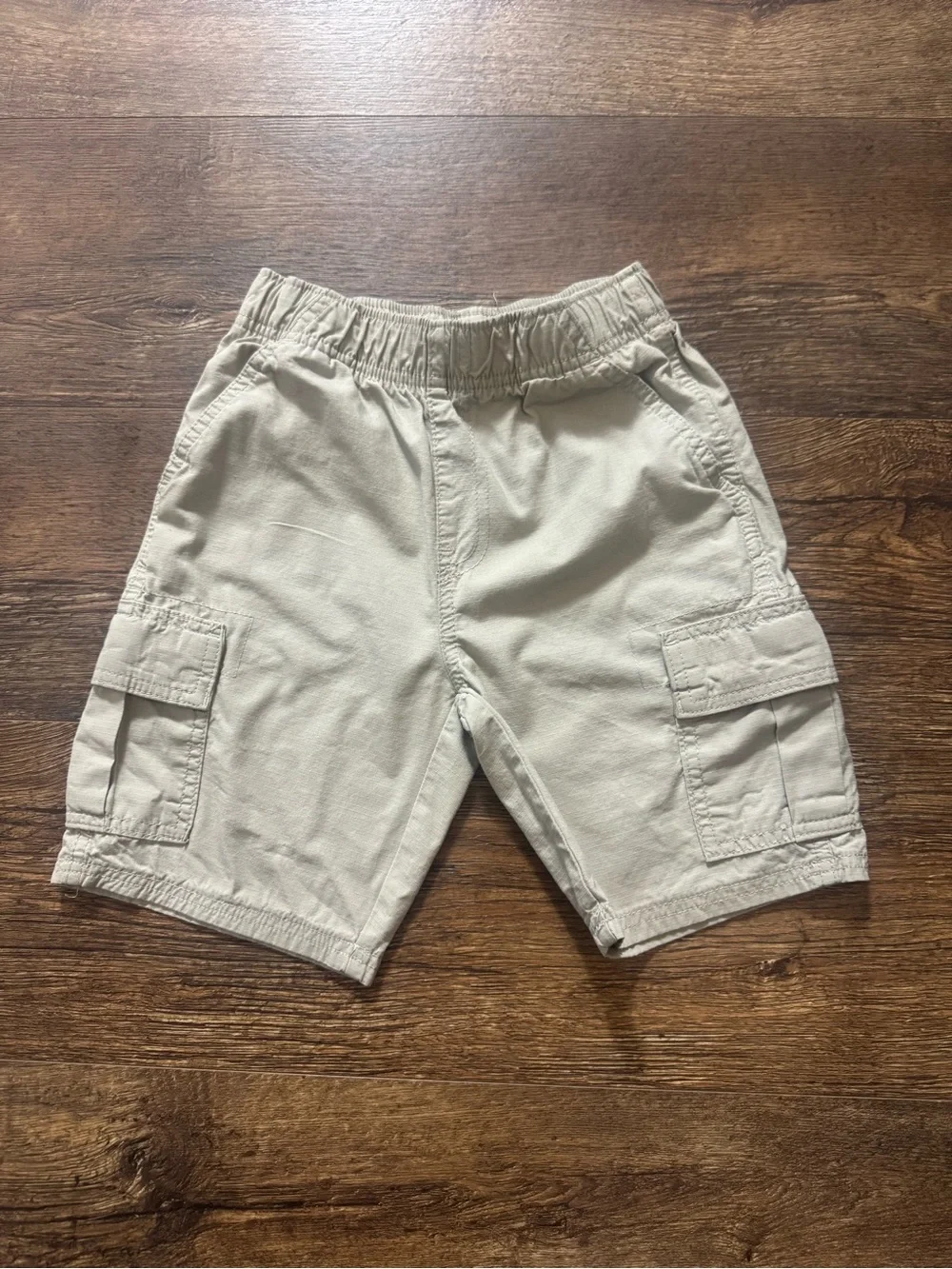 The Children’s Place Boys Cargo Shorts Trio - Navy, Khaki, Tan.